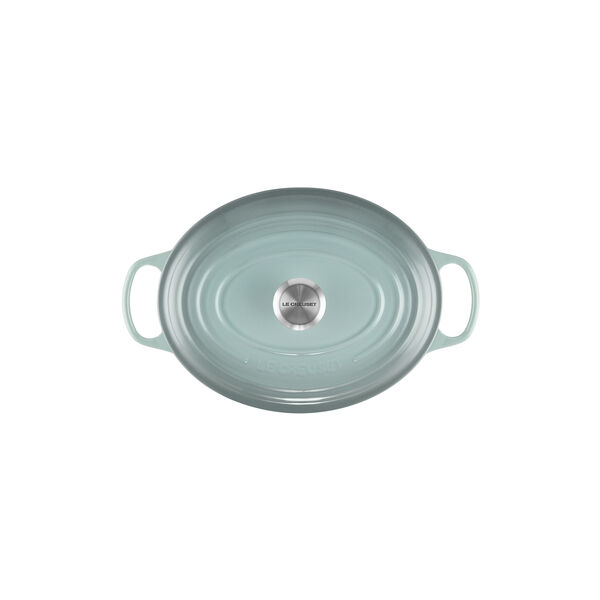 Signature oval gryte 31 cm, sea salt, Le Creuset