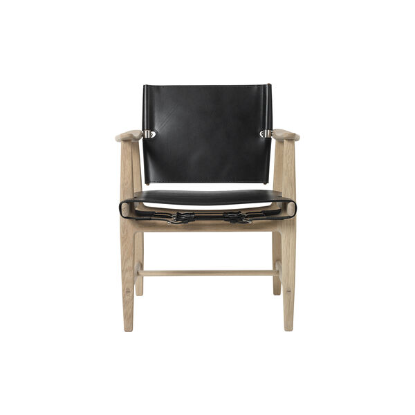 BM1106 Huntsman chair, hvitoljet eik/svart, Carl Hansen & Søn