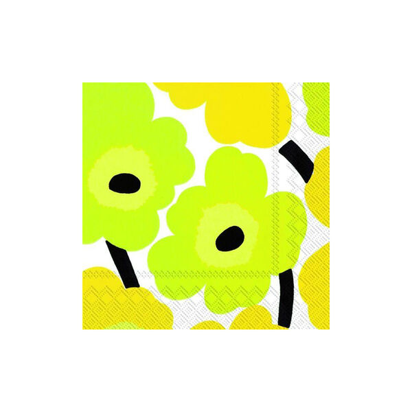 Kaffeserviett Marimekko Unikko, gul Kaffeserviett Marimekko Unikko, gul, Vinding