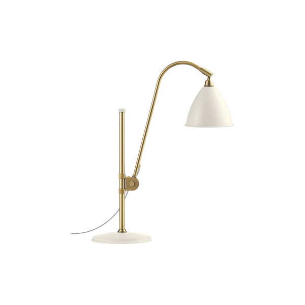 Bestlite BL1 bordlampe, matt hvit/messing, GUBI