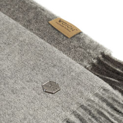 TIRA pledd, grey, WEICH Couture Alpaca