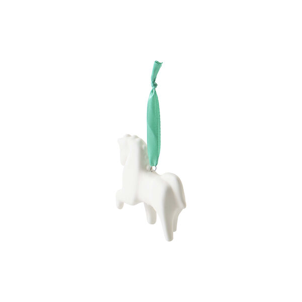 Horse Ornament, hvit, Jonathan Adler
