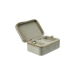 Velvet Jewellery Box, milieu green, DARK department