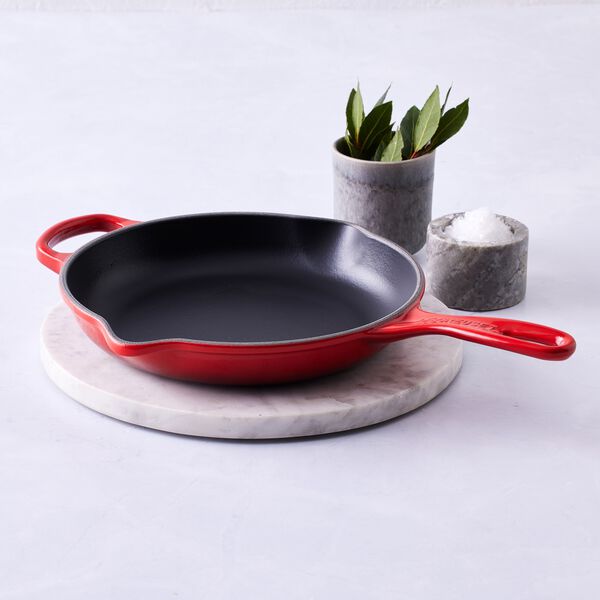 Signature st&oslash;pejern stekepanne &Oslash; 23 cm, cerise, Le Creuset
