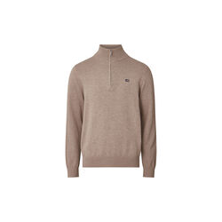 Clay Cotton Half-Zip genser, beige, Lexington