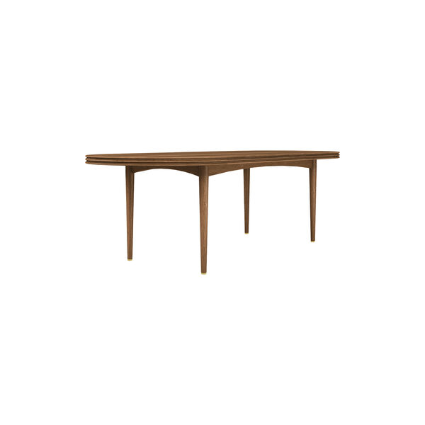 GROOVE COFFEE TABLE OVAL, oiled walnut, DK3