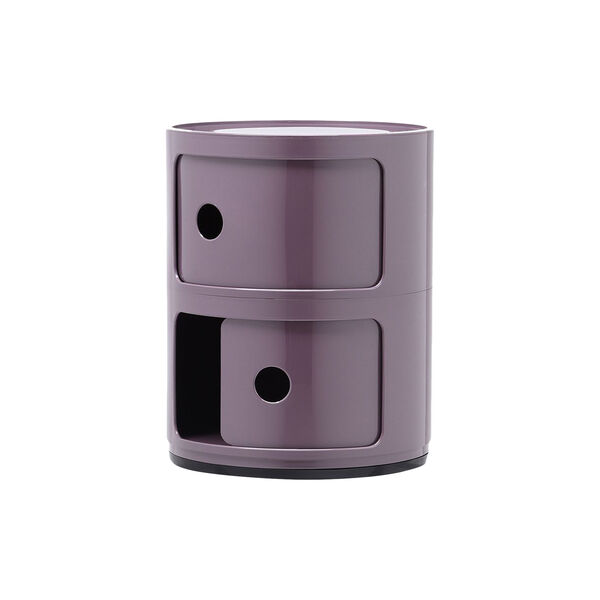 Componibili 2 elementi oppbevaringsbord, viola, Kartell