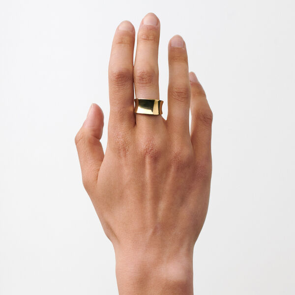 Reflection Ring, gullbelagt, Pernille Corydon Jewellery