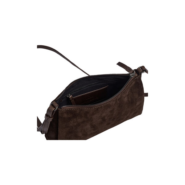 MarciMBG Crossbody Bag Suede, dark brown, Markberg