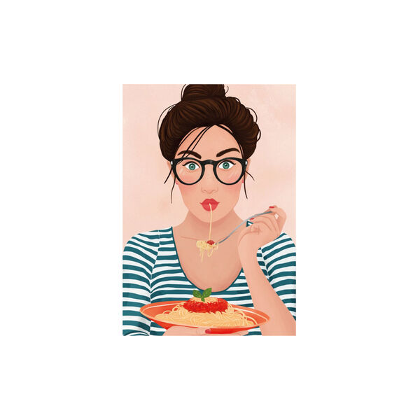 Spaghetti - Kunstkort, Poster & Frame