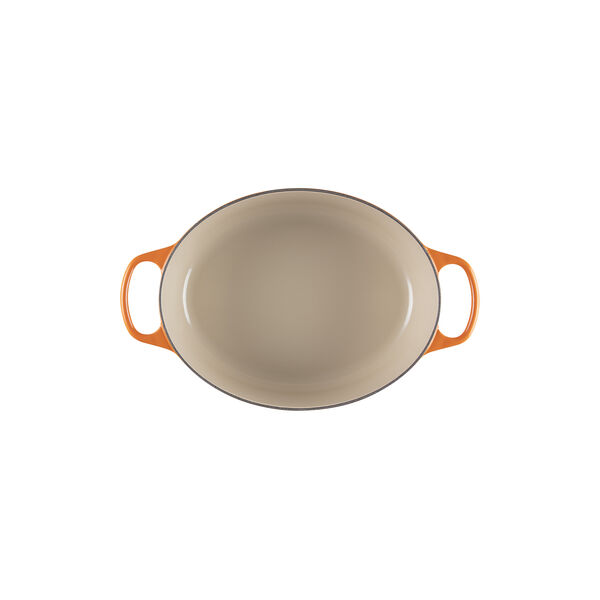 Signature st&oslash;pejern oval gryte &Oslash; 31 cm, volcanic, Le Creuset