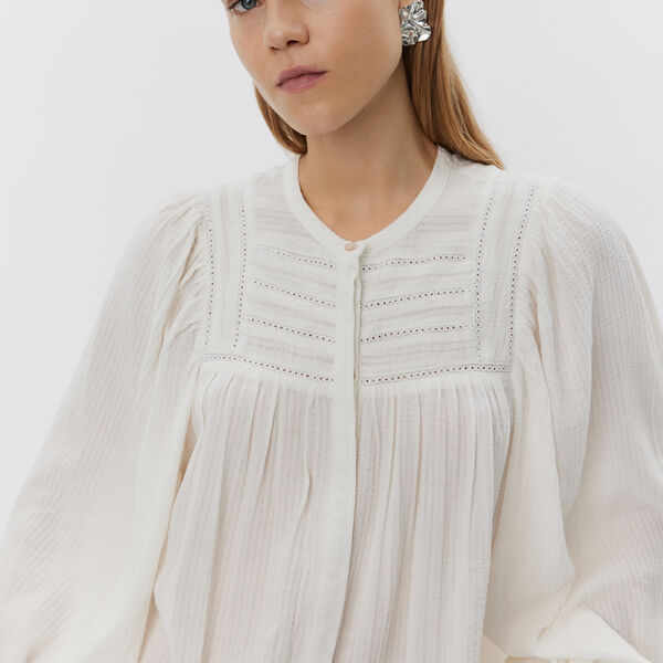 DelilahSW skjorte, snøhvit, Sofie Schnoor