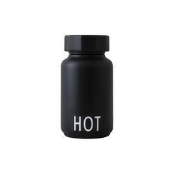 HOT & COLD termoflaske liten, svart, Design Letters