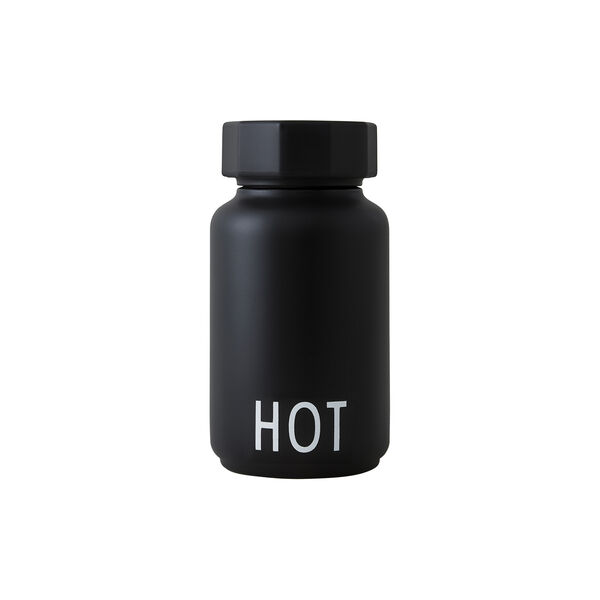 HOT & COLD termoflaske liten, svart, Design Letters