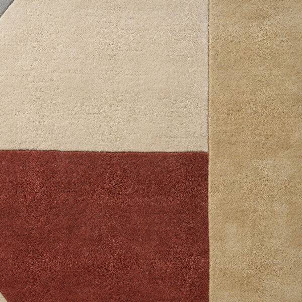 Radiality gulvteppe, ruby, Linie Design