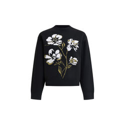 Oriana black floral jacquard mock neck jumper, French Connection