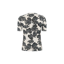 SRRoman SS Top Printed, flower frill arctic wolf, Soft Rebels