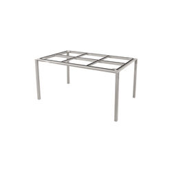 Pure spisebordunderstel 150x90 cm, taupe/aluminium, Cane-line