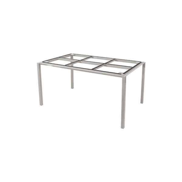 Pure spisebordunderstel 150x90 cm, taupe/aluminium, Cane-line