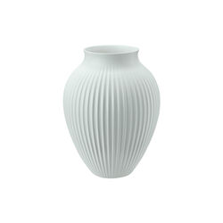 Knabstrup vase ripple, mat ice blue, Knabstrup Keramik