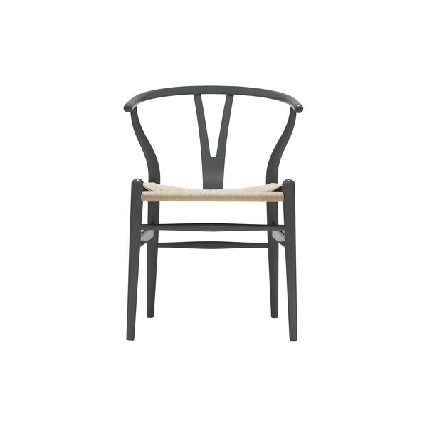 CH24 Y-stolen, anthracite grey/natur CH24 Y-stolen, anthracite grey/natur, Carl Hansen & Søn