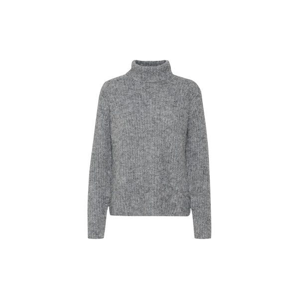 MeenaMW Knit Rollneck, iron grey melange, My Essential Wardrobe