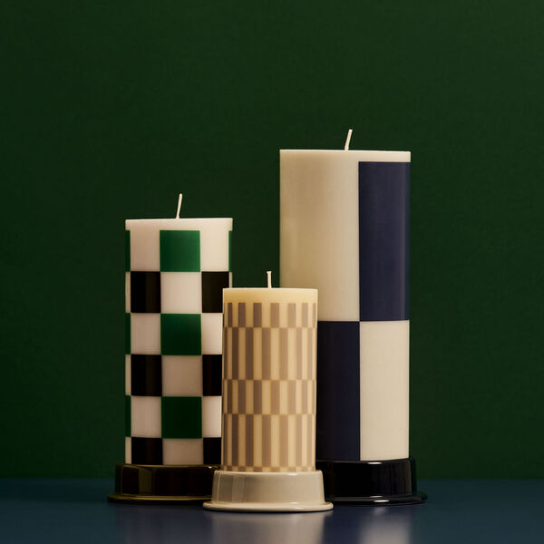 Column stearinlys, cream/sand, HAY