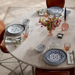 Musselmalt Halvblonde tallerken, 22 cm, Royal Copenhagen