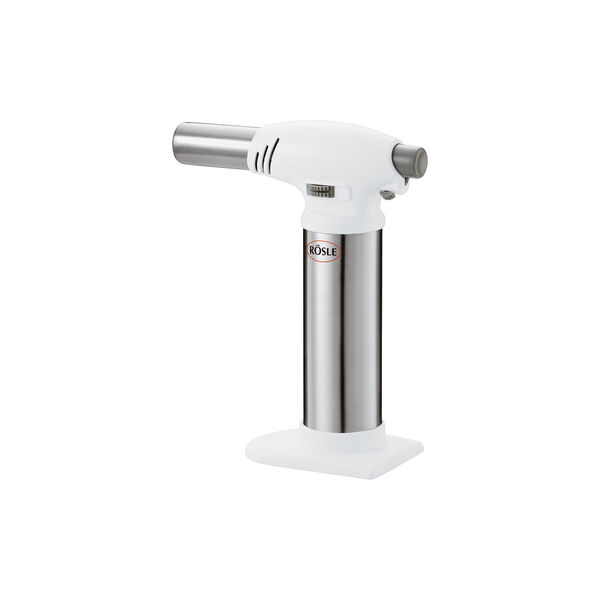 Gassbrenner, stål/hvit, Rösle