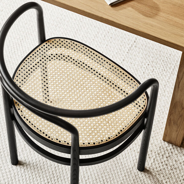PK15&trade; stol, black ash, Fritz Hansen