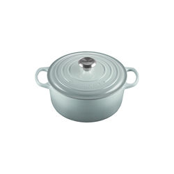 Signature st&oslash;pejern rund gryte &Oslash; 24 cm, havsalt, Le Creuset