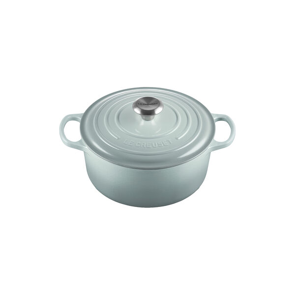 Signature st&oslash;pejern rund gryte &Oslash; 24 cm, havsalt, Le Creuset