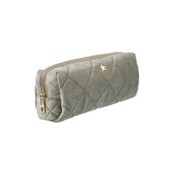 Velvet Quilted Tool Pouch, milieu green, DARK department