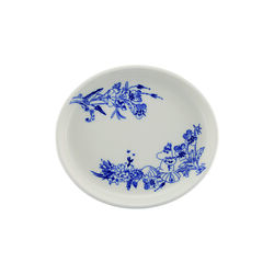 Haru Oval tallerken 16 cm, hvit/blå, Moomin Arabia