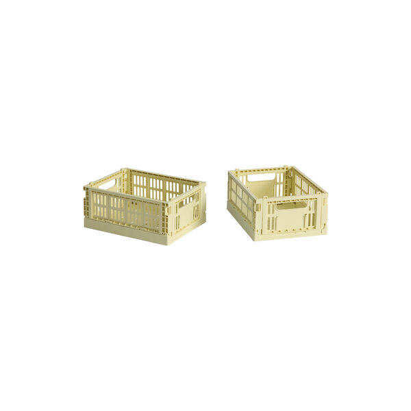 HAY Colour Crate Mini 2 stk., light yellow, HAY