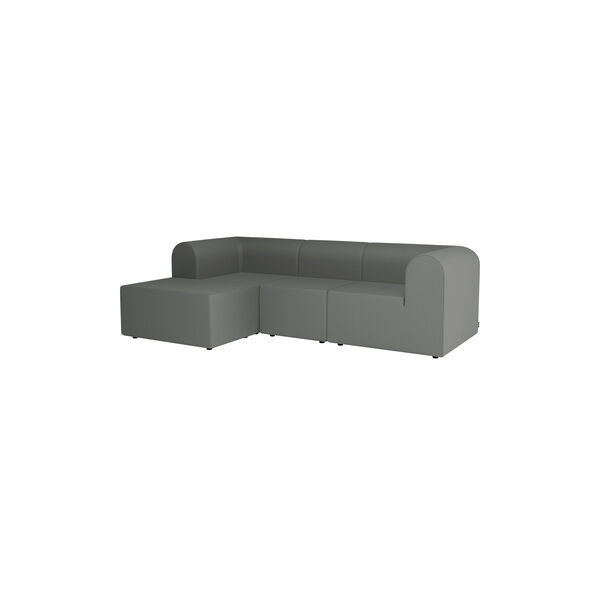 Paradigm 3-seters sofa med puff, Remix 123, Montana Furniture