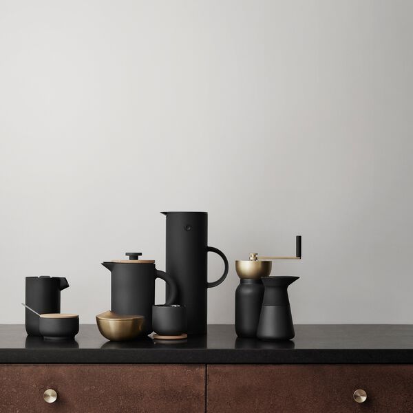 EM77 termokanne 1 L, soft black, Stelton