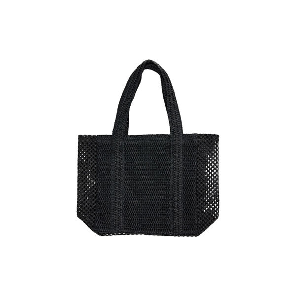 RAFFIA&nbsp;Tote&nbsp;Bag, black, Bella Ballou