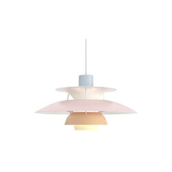 PH 5 Pastels pendel, blue/rose/peach, Louis Poulsen