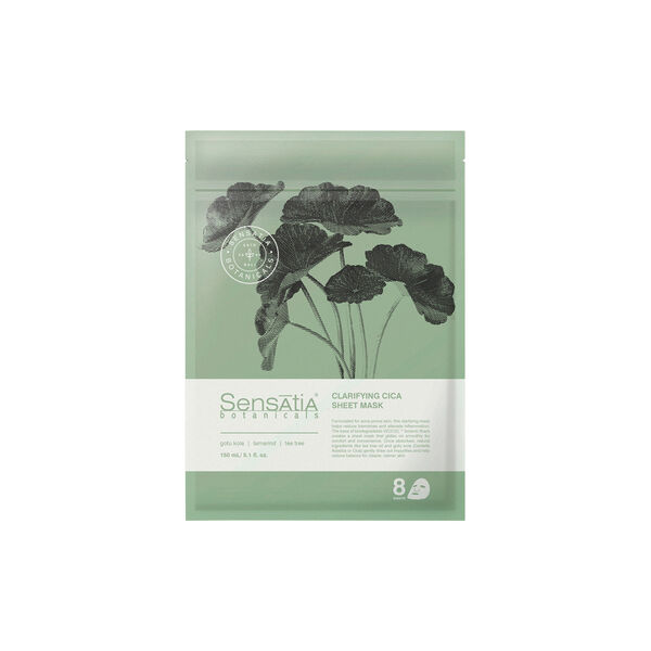 Clarifying Cica Sheet Mask – 8 masks, Sensatia Botanicals