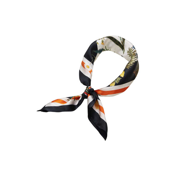 Flower Field skjerf, marineblå, Flora Danica Denmark