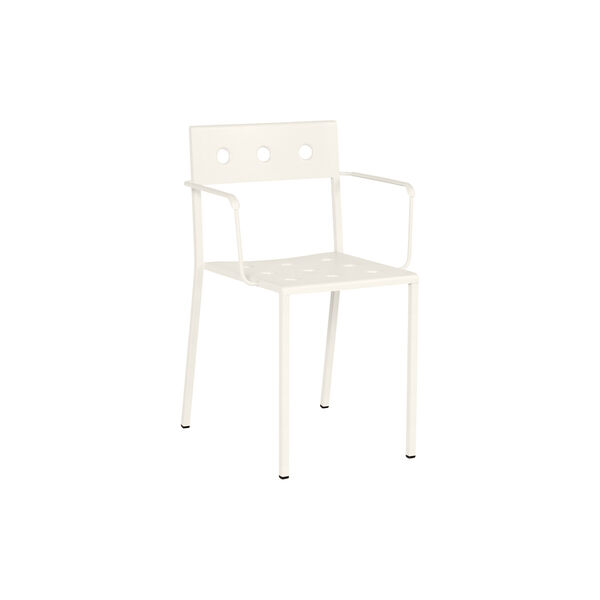 Balcony spisestuestol med armlen, chalk beige, HAY