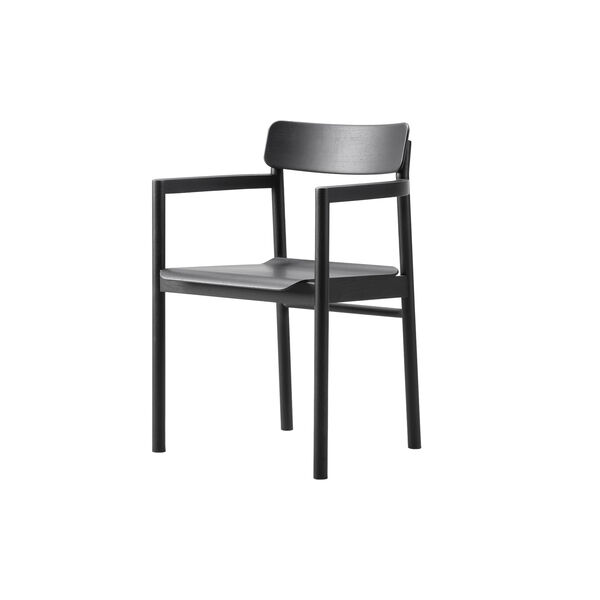 Post Chair, svart lakkert eik, Fredericia Furniture