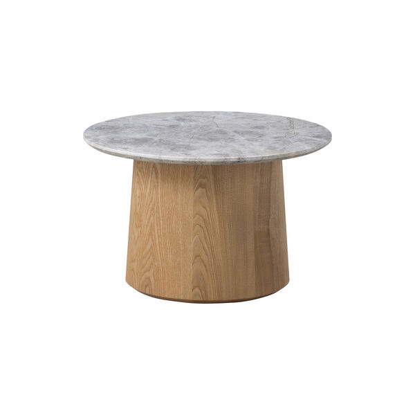 Niveau Coffee Table &Oslash; 45 cm, Tundra Grey/oiled ash, Fredericia Furniture