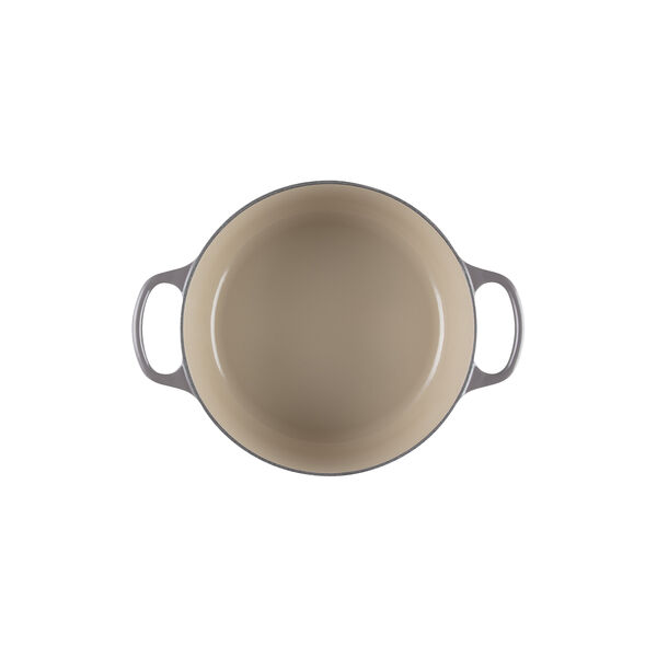Signature st&oslash;pejern rund gryte &Oslash; 24 cm, flint, Le Creuset