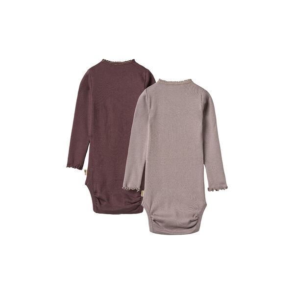 2 Rib Body L/S Lotta, 9581 purple fudge, Wheat