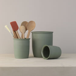 Knabstrup Syltekrukke 0,5 L, olive, Knabstrup Keramik