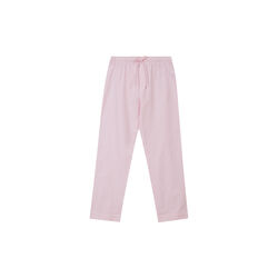 Unisex pyjamassett i økologisk bomull, rosa/hvit, Lexington