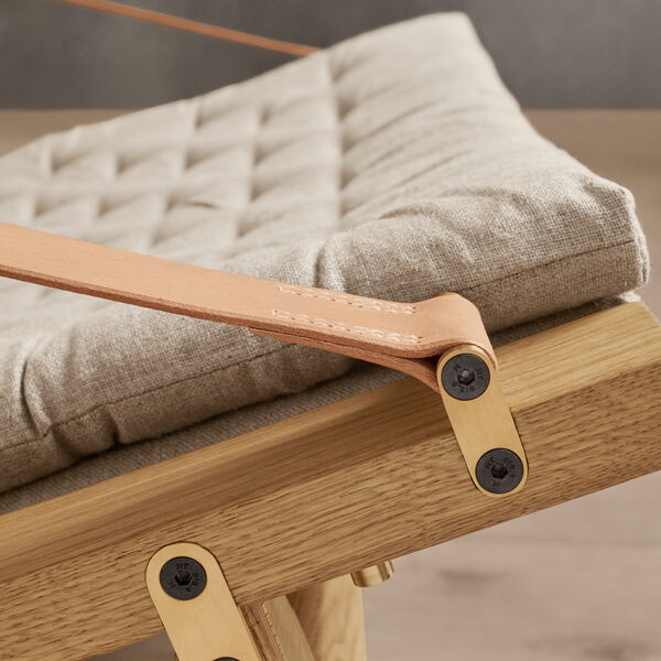 FK10 Plico loungestol, hvitoljet eik/natur, Carl Hansen & S&oslash;n