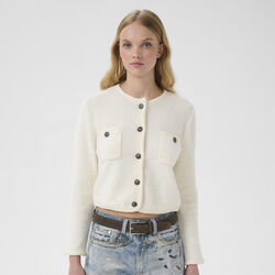 GZcurie cardigan, egret, Gestuz